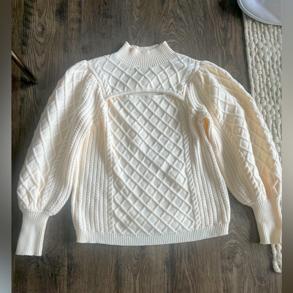 Victorian inspired knit sweater